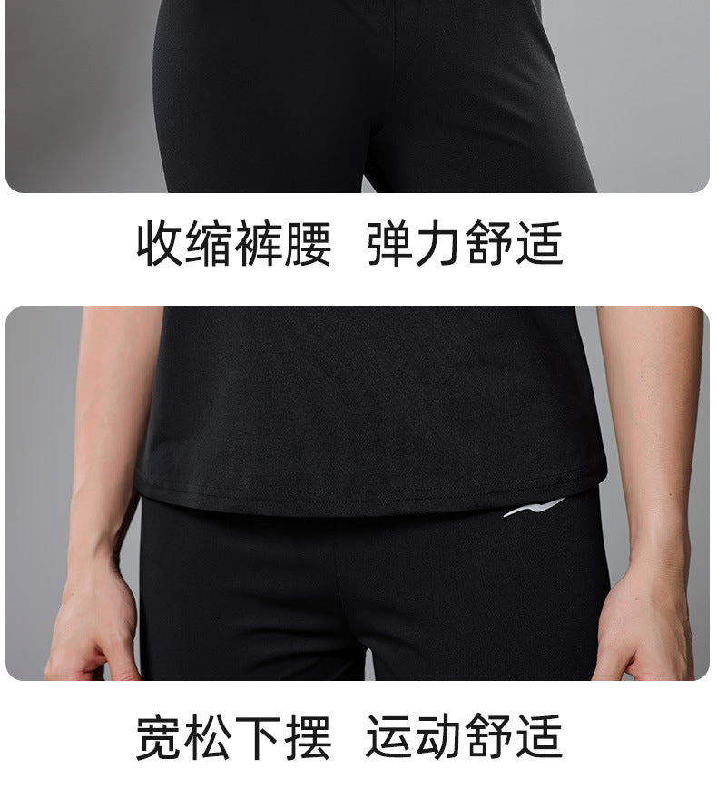 2pcs/set Short/Long Sleeve Sauna Shirt+Shorts for Women Men Sweat Pants Heat Trapping Sauna Suit Workout Gym Exercise Tracksuit