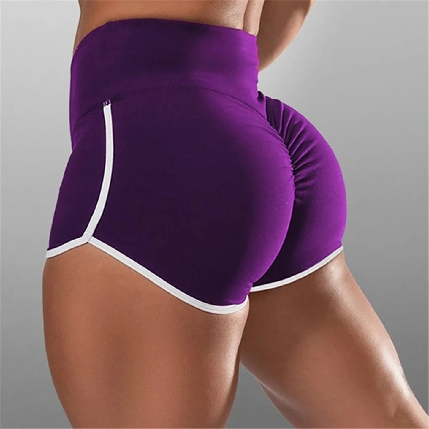 Women Sports Athletic Shorts Skin-Friendly Slim Buttocks Pants for Outdoor Excising Gym Fitness