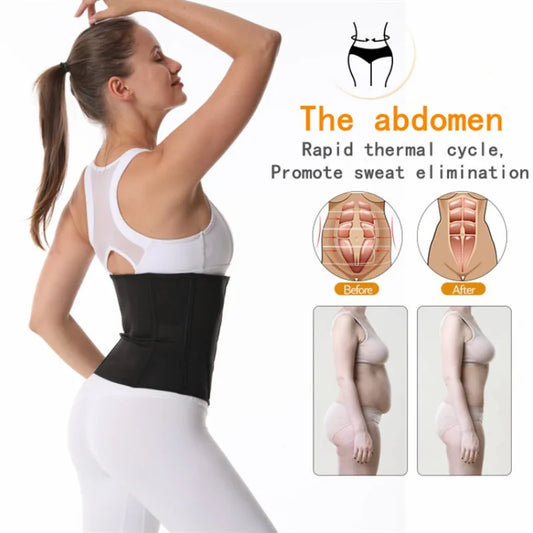 Women's Abdominal Belt, Sports Waist, Elastic Abdominal Belt, Shapewear, Fitness Sweat Suit, Protective Belt, Silver Ion